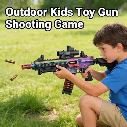 M4A1/M416 Electric Continuous Firing Shell Throwing Soft Bullet Toy Gun Assault Rifle Outdoor Shooting Games Christmas Gift