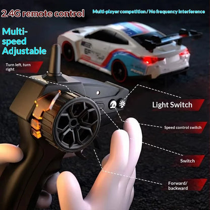 Max Power Rc Drift Car 4Wd High Speed Remote Control Racing Car 1 24 Scale Bmw M4 Gt3 With Extra Tires For Racing Hobby