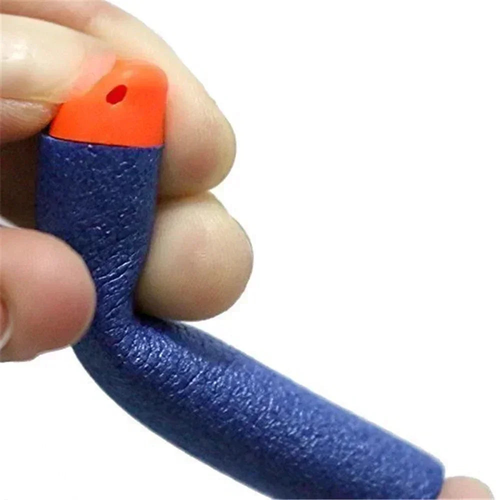BlueSoftHollowHoleHeadBullets7.2cm For Toys Gun Refill Darts Toy Gun Bullets For Toys Gun Series Blasters Xmas Kid Children Gift