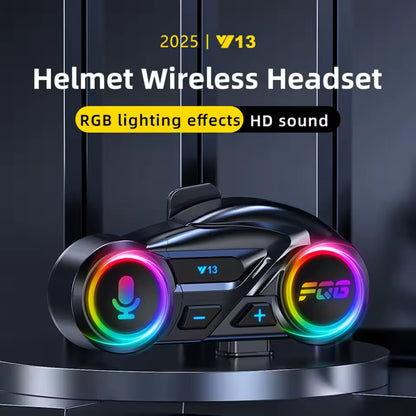 Smart RGB Motorcycle Bluetooth Helmet Headset V13 (1 Year Warranty)