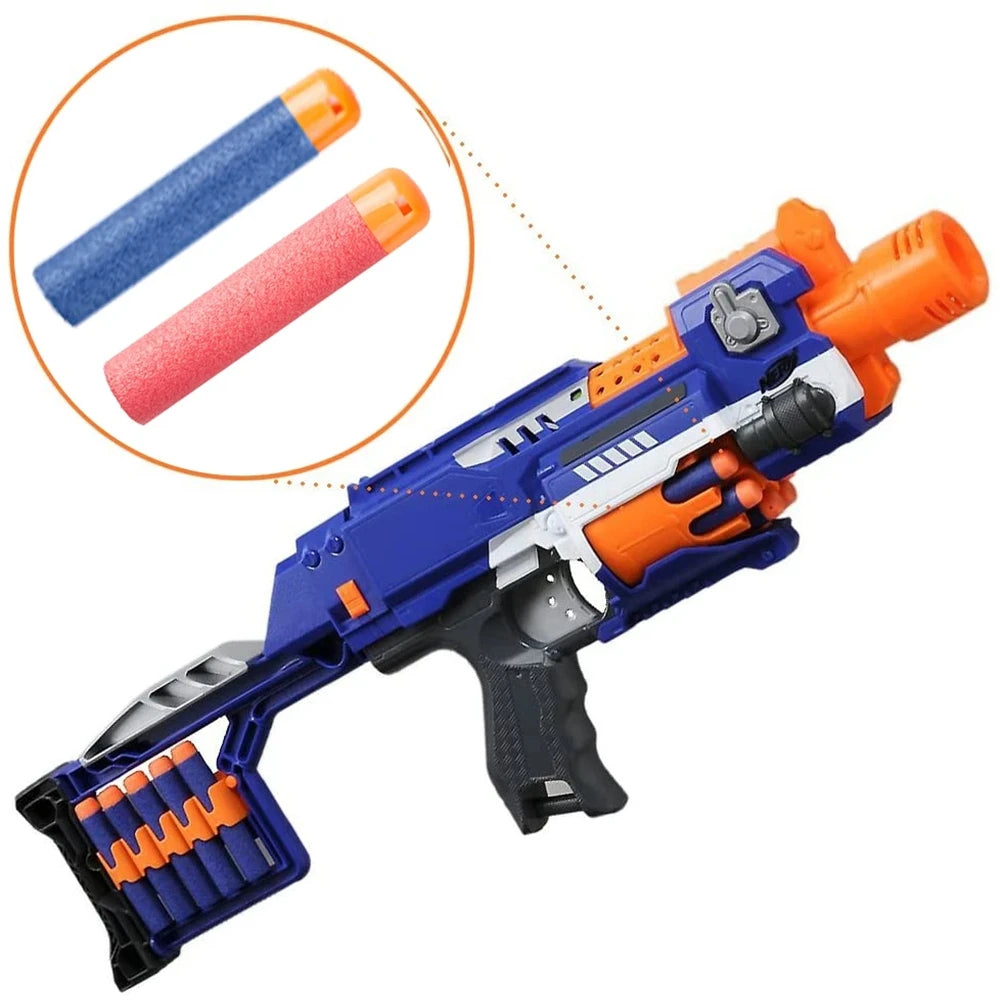 6PCS Mega for Nerf 9.5cm Red Sniper Rifle Darts Bullets Mega Foam Big Hole Head Bullets for N-Strike Mega Series