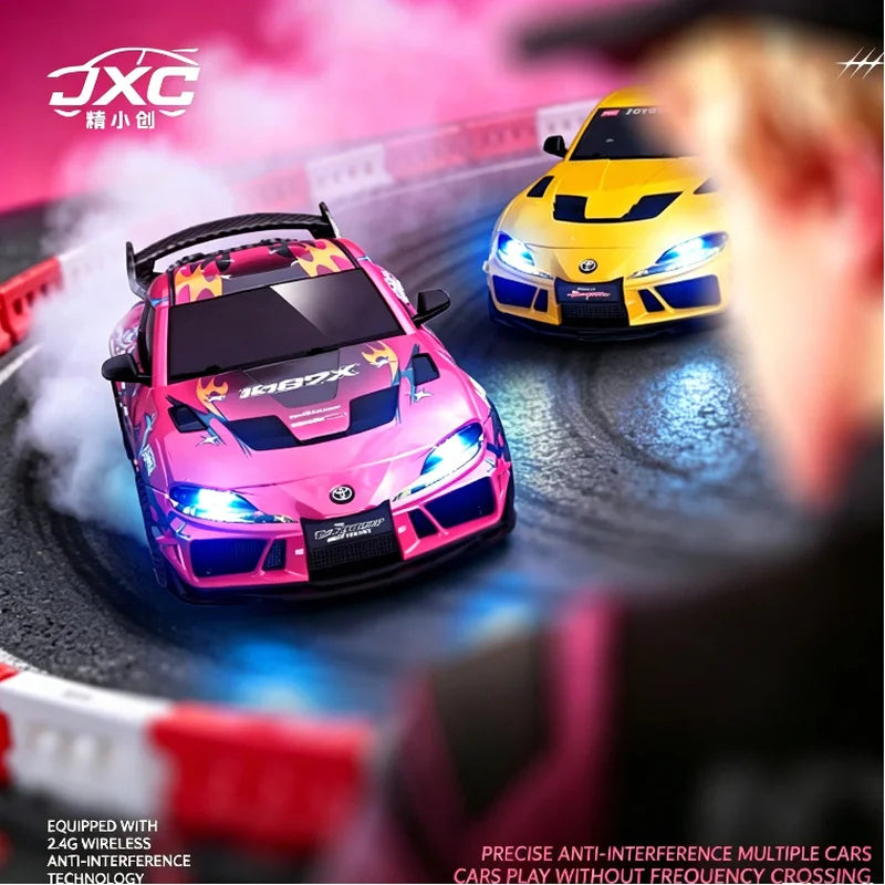 Rc Drift Car 1:43 Supra 1087X Mini Simulation Remote Control Racing Car Track For Adult Hobby Vehicle Toy