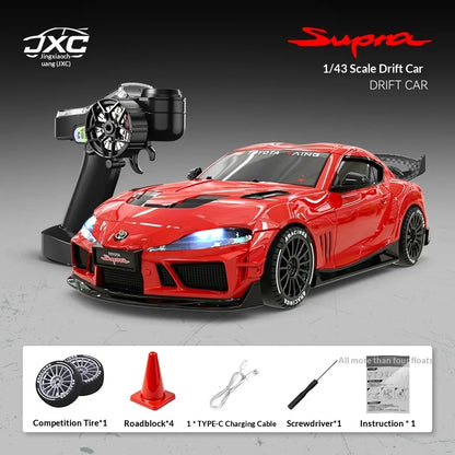 Rc Drift Car 1:43 Supra 1087X Mini Simulation Remote Control Racing Car Track For Adult Hobby Vehicle Toy