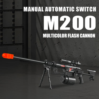 M200 Sniper Gun Electric Gel Jet Ball [7.4V High Speed Continuous Shooting Upgrade G Highly Assembled Toy Manual/automatic Dual