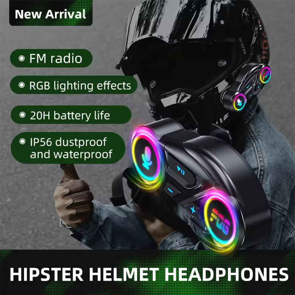 Smart RGB Motorcycle Bluetooth Helmet Headset V13 (1 Year Warranty)