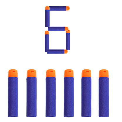 6PCS Mega for Nerf 9.5cm Red Sniper Rifle Darts Bullets Mega Foam Big Hole Head Bullets for N-Strike Mega Series