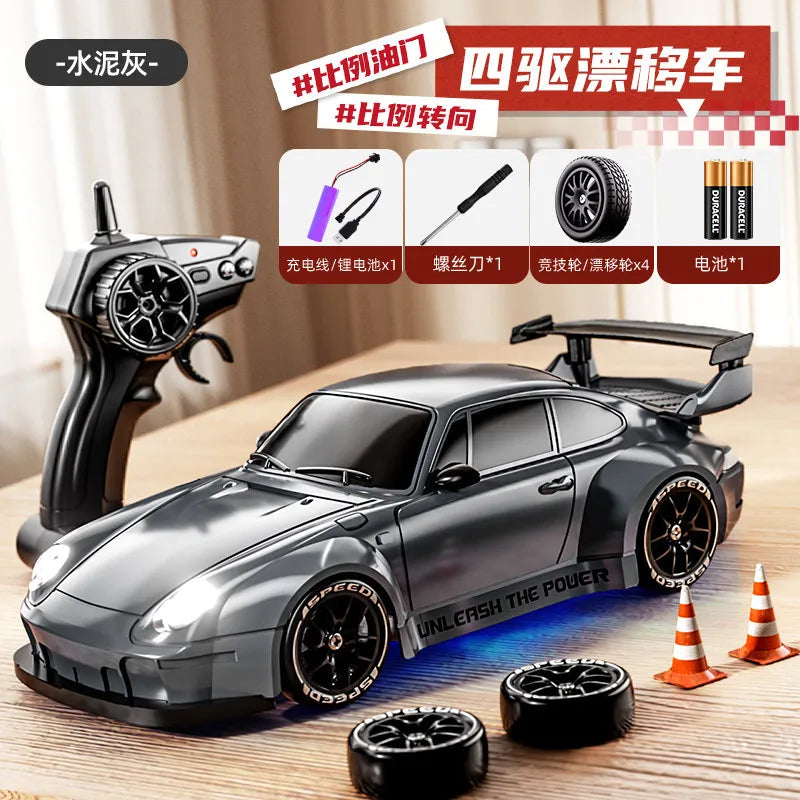 Max Power Rc Drift Car 4Wd High Speed Remote Control Racing Car 1 24 Scale Bmw M4 Gt3 With Extra Tires For Racing Hobby