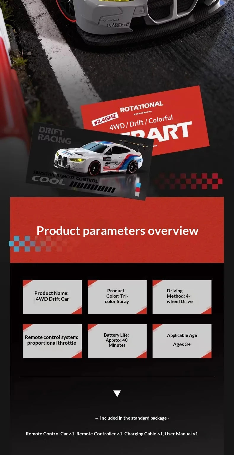 1:24 BMW M4 GT3 RC Drift Car
