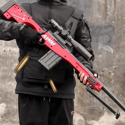 M24 Shell Throwing Soft-Bullet Toy Gun Manually Loaded Sniper Rifle Outdoor Games CS Fighting for Boys Christmas Gift