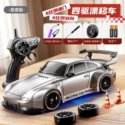 Max Power Rc Drift Car 4Wd High Speed Remote Control Racing Car 1 24 Scale Bmw M4 Gt3 With Extra Tires For Racing Hobby