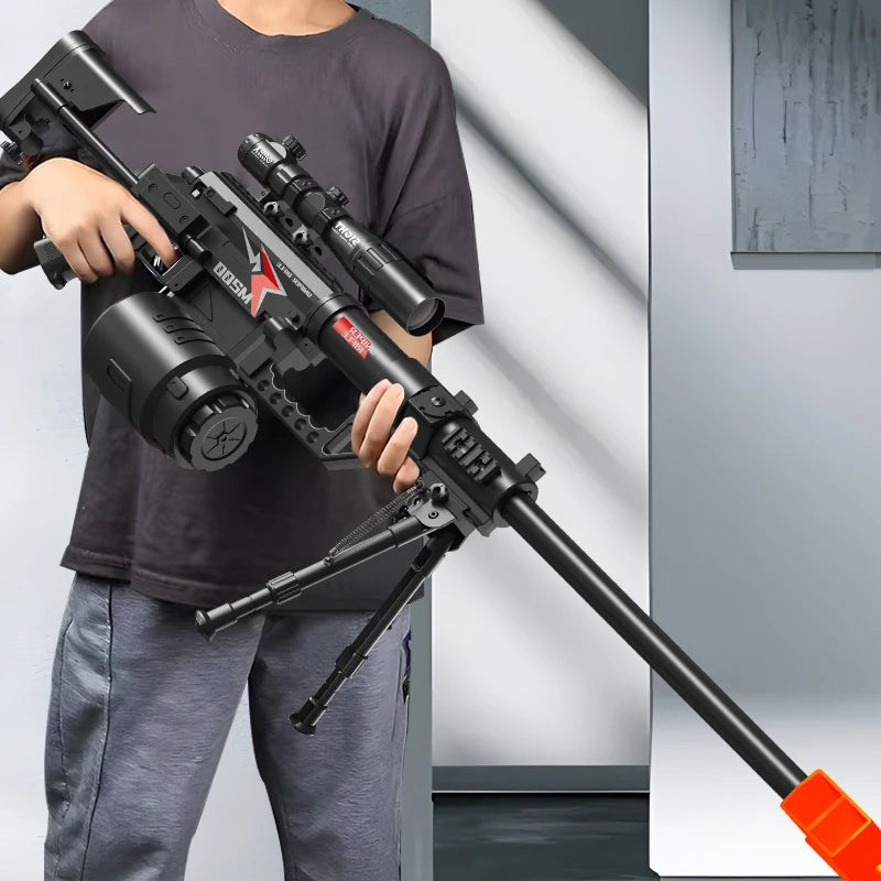 M200 Sniper Gun Electric Gel Jet Ball [7.4V High Speed Continuous Shooting Upgrade G Highly Assembled Toy Manual/automatic Dual