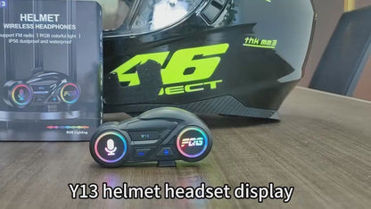 Smart RGB Motorcycle Bluetooth Helmet Headset V13 (1 Year Warranty)
