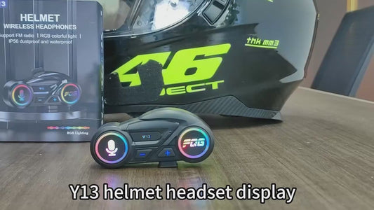 Smart RGB Motorcycle Bluetooth Helmet Headset V13 (1 Year Warranty)